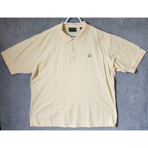 Masters Collection 60's Two-Ply Mercerized Yellow Golf Polo‎ Shirt Size XXL
